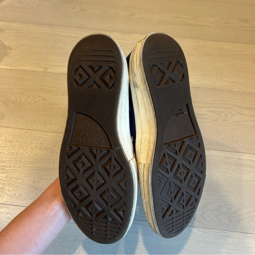 Converse Comme des Garçons PLAY High-Top Sneakers Size Women’s 8 - Picture 7 of 10